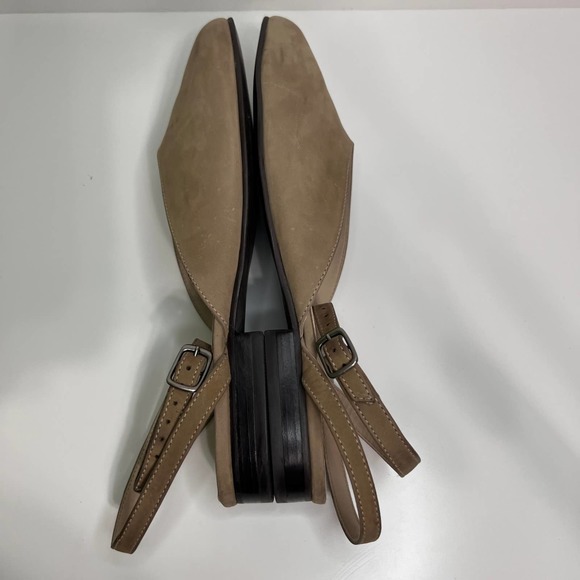 Paradox Ankle Wrap Leather Mules in Sand Size 10B - Picture 5 of 13